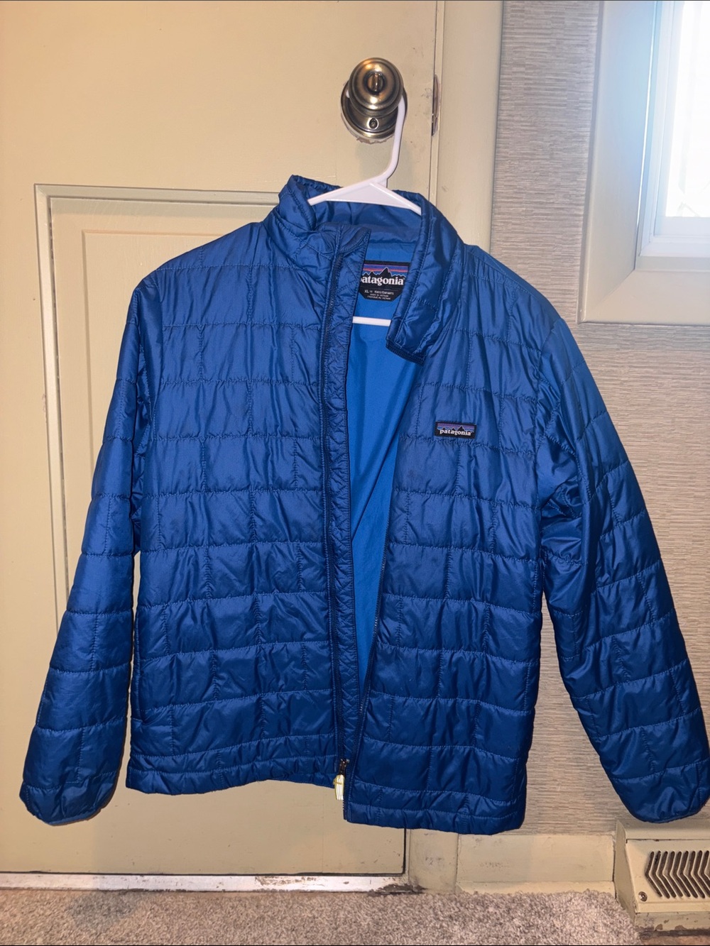 Patagonia kids’s Royal Blue Quilted Puffer Jacket